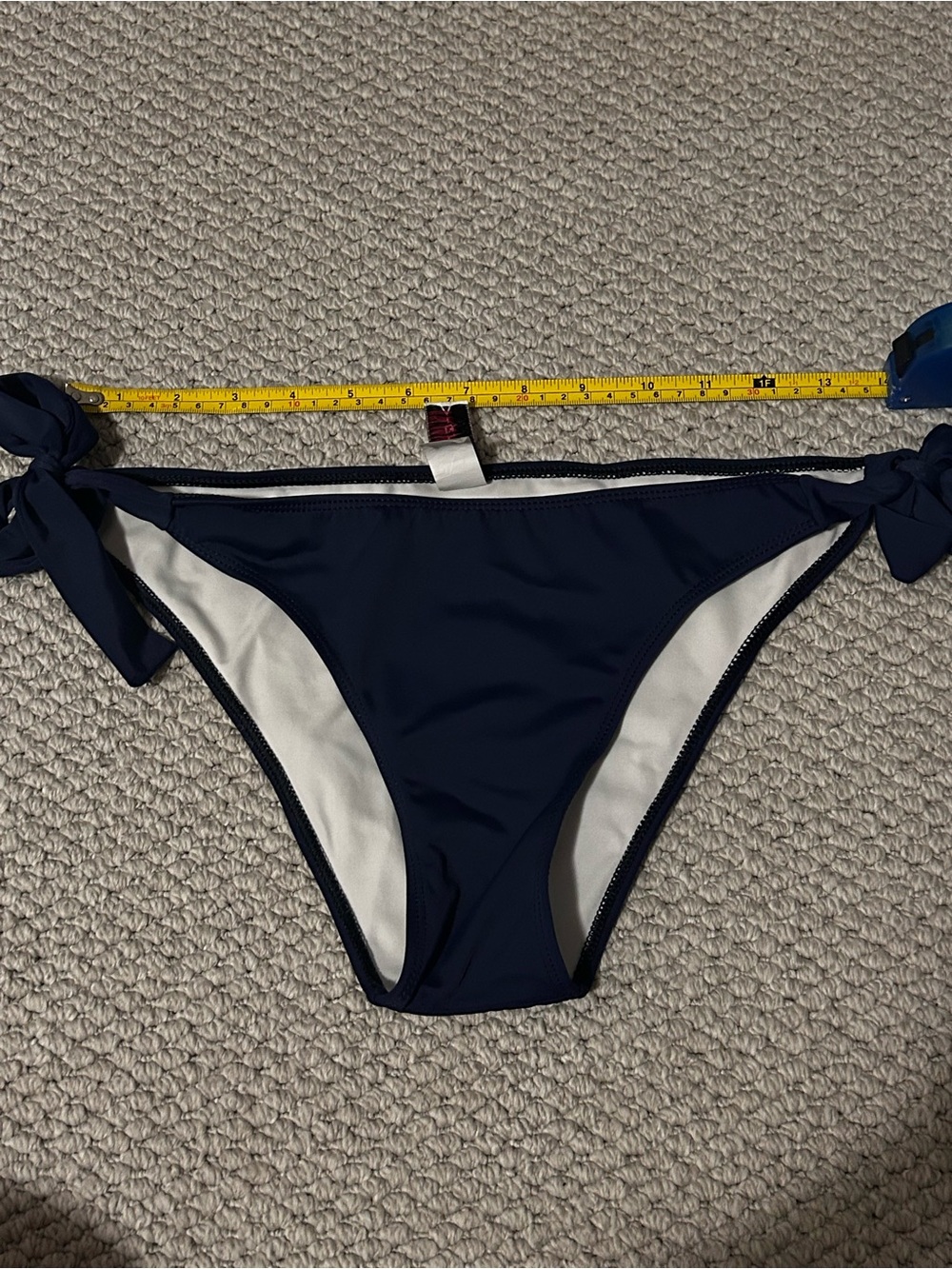 Women’s Navy Tie-Side Bikini Bottom